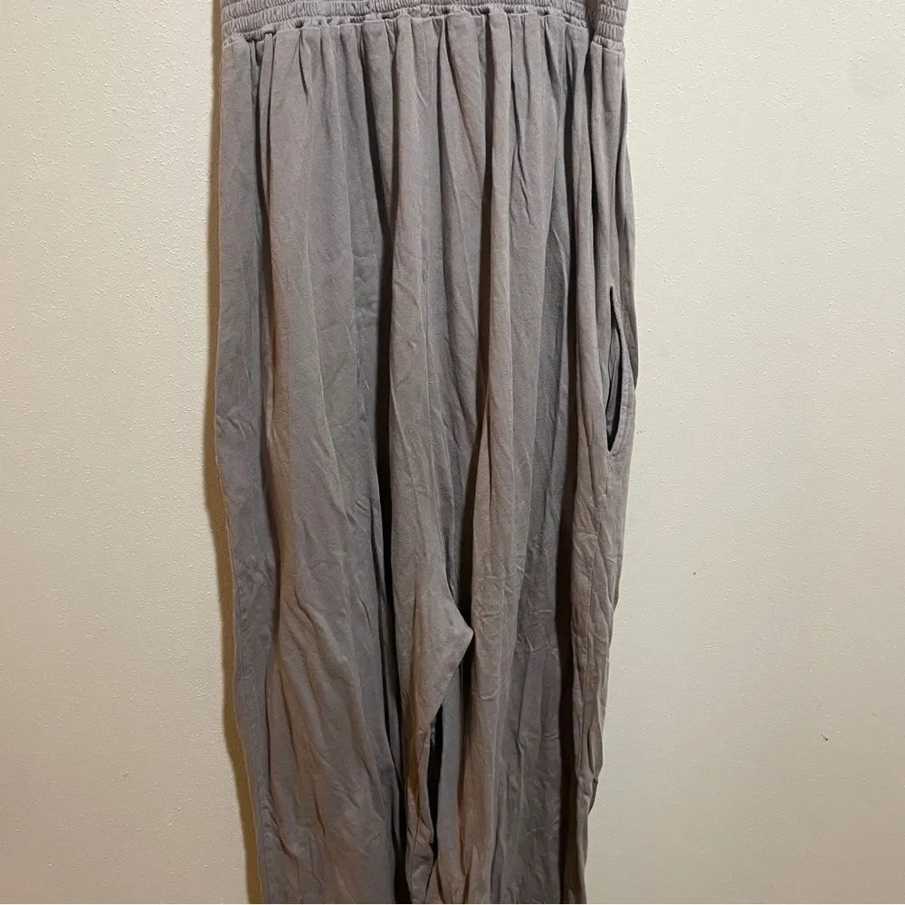 Calder Blake Small Lili Jumpsuit Anthracite Smocked Wide Leg Relaxed Fit Comfy - Picture 13 of 13